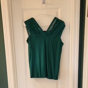 Elegant Green Sleeveless Top